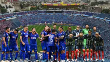 Cruz Azul celebrando un gol, Monterrey foto oficial&/FOTO La Máquina Celeste