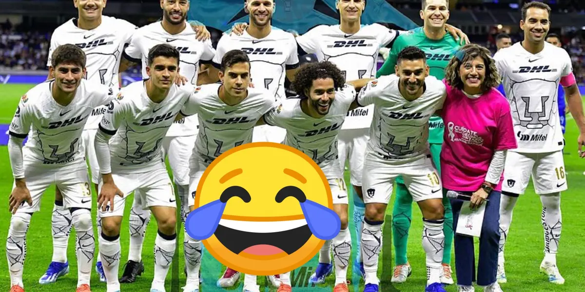 Equipo de Pumas, emoji de risa/FOTO Marca