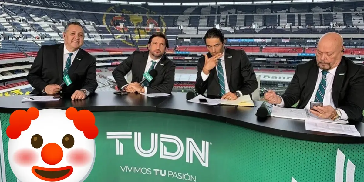 Equipo de TUDN, en el Estadio Azteca, previo a un juego/FOTO TUDN