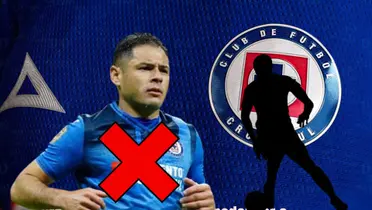 Pablo Aguilar con la jersey de Cruz Azul y un jugador oculto/La Máquina Celeste