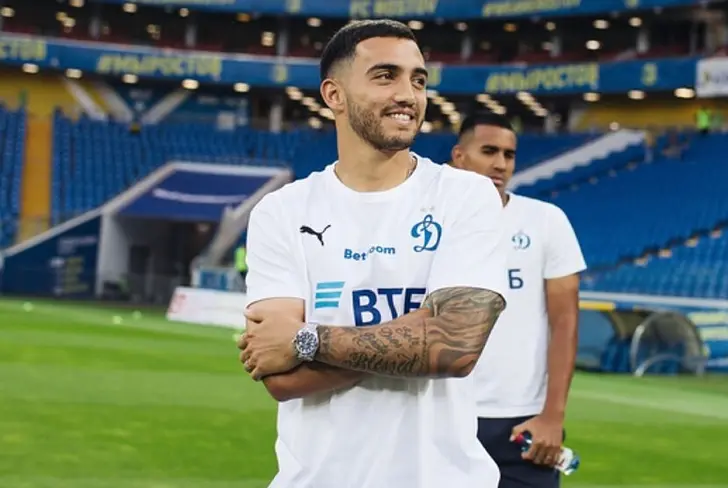 Luis Chávez con el equipo ruso - Foto: DinamoMoscú