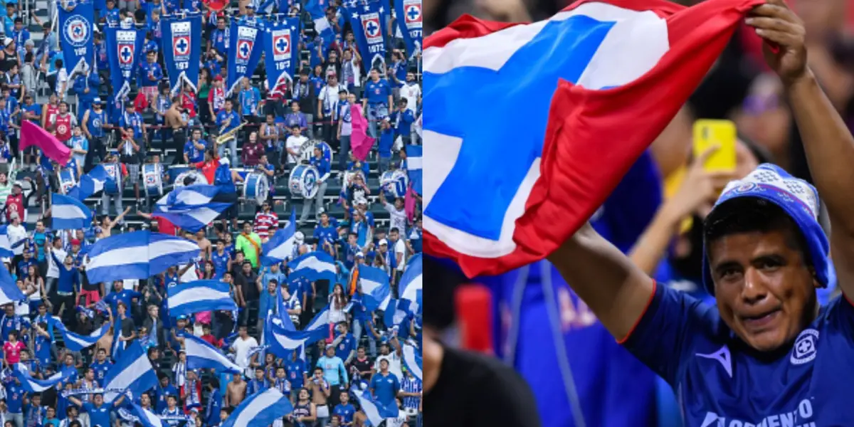 Afición de Cruz Azul.