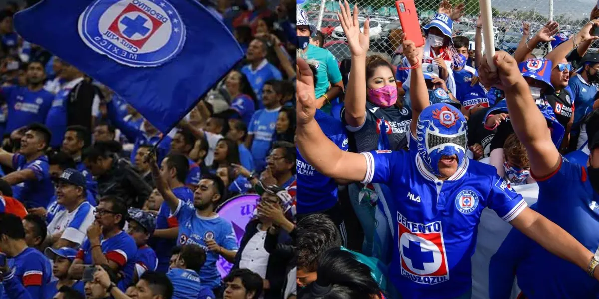 Afición de Cruz Azul.