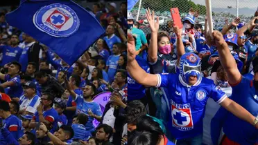 Afición de Cruz Azul.