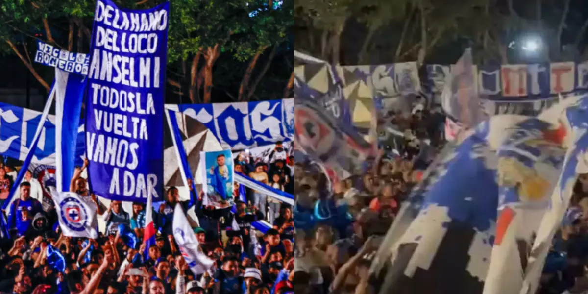 Afición de Cruz Azul.