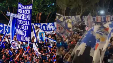 Afición de Cruz Azul.