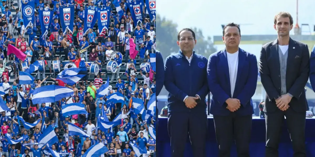 Afición y directiva de Cruz Azul.