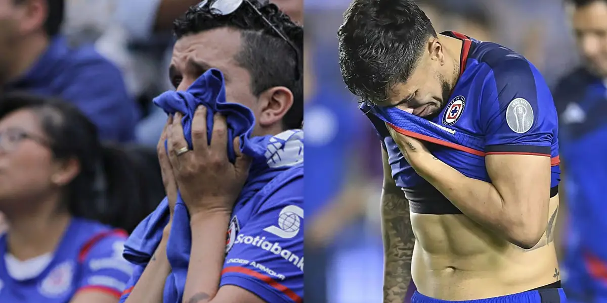 Aficionados y jugadores llorando.