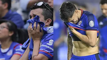 Aficionados y jugadores llorando.