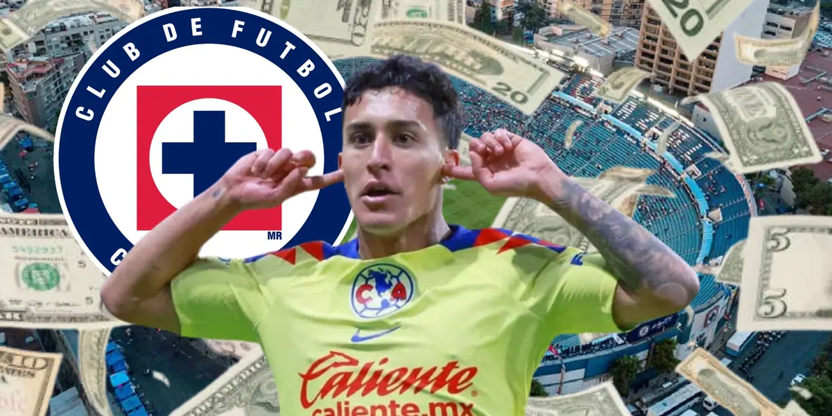 Alejandro Zendejas, escudo de Cruz Azul, Estadio Azul