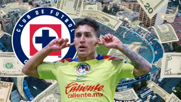 Alejandro Zendejas, escudo de Cruz Azul, Estadio Azul