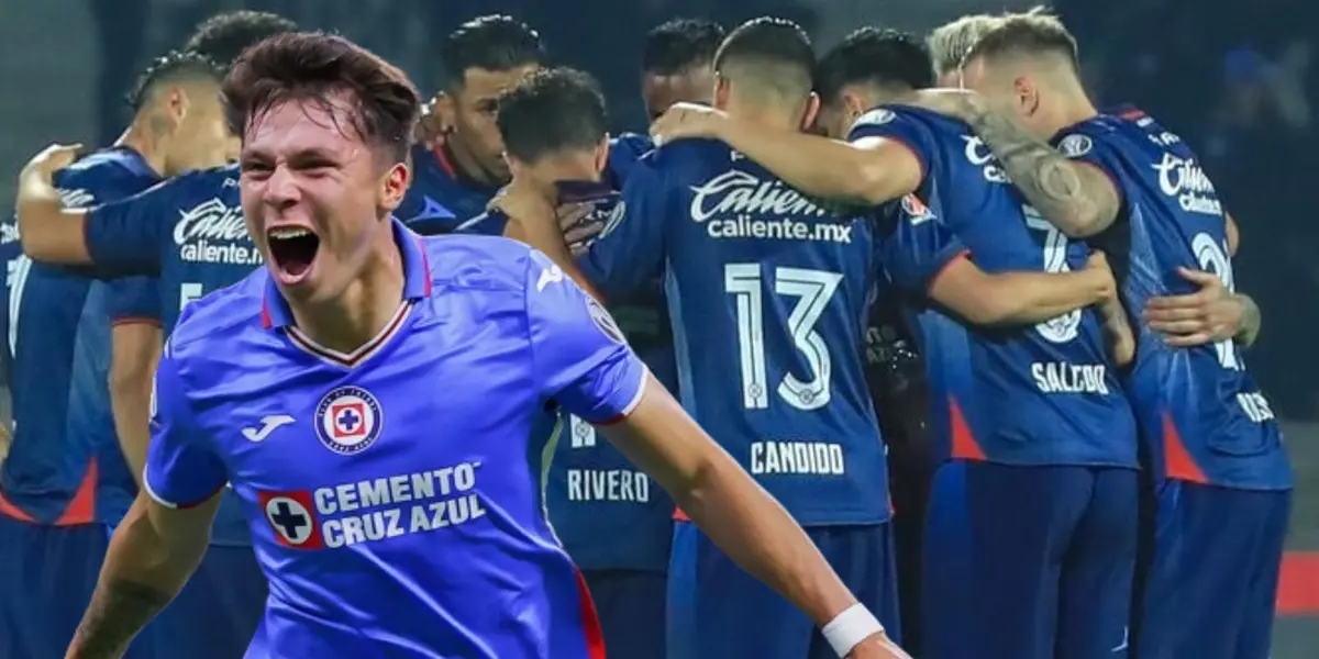 Alexis Gutiérrez con el equipo de Cruz Azul celebrando/La Máquina Celeste