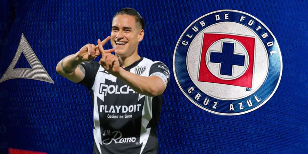 Alexis Peña, de fondo la jersey de Cruz Azul/La Máquina Celeste