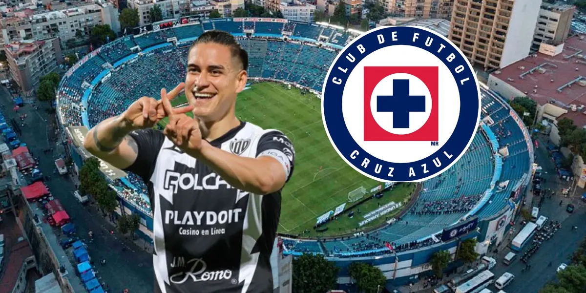 Alexis Peña escudo de Cruz Azul, Estadio Azul/La Máquina Celeste