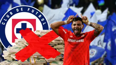 Alexis Vega celebra un gol en el torneo Clausura 2024 con el Toluca