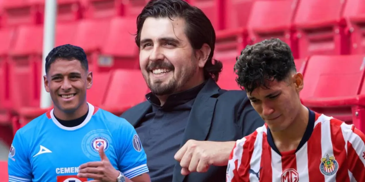 Amaury con Romo y Chiquete/FOTO: Cruz Azul