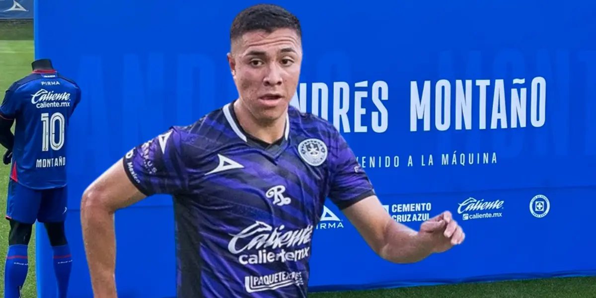 Andrés Montaño con la jersey de Cruz Azul en la presentación/La Máquina Celeste