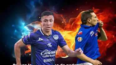 Andrés Montaño junto a Christian Giménez/La Máquina Celeste