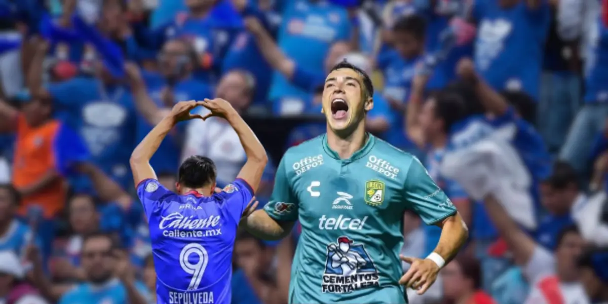 Ángel Sepúlveda durante un partido de Liga MX con Cruz Azul