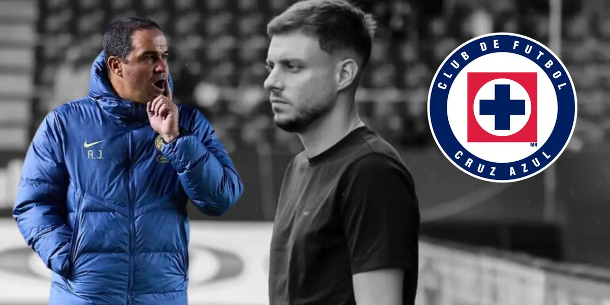 Anselmi con Cruz Azul y Jardine/FOTO: Fútbol Total