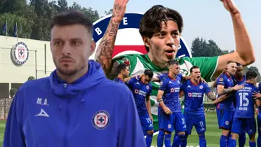 Anselmi con Cruz Azul y Jordan Carrillo de fondo/La Máquina Celeste