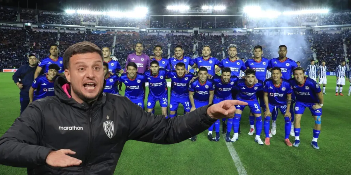 Anselmi con el equipo de Cruz Azul 2024/La Máquina Celeste