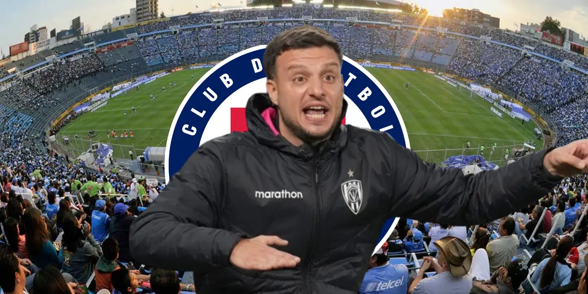 Anselmi con el escudo de Cruz Azul/FOTO La Máquina Celeste