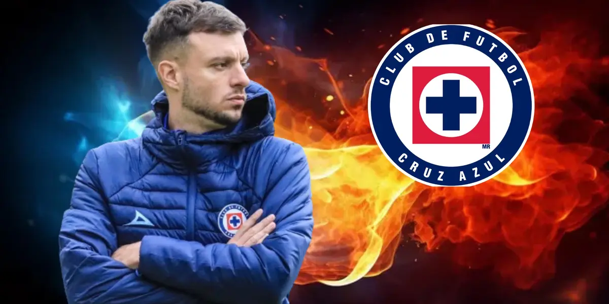 Anselmi, con el escudo de Cruz Azul/La Máquina Celeste