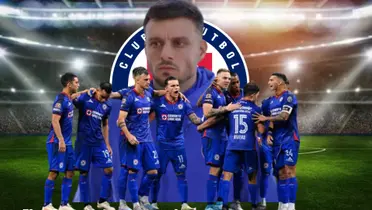Anselmi, de fondo el Cruz Azul celebrando/FOTO La Máquina Celeste