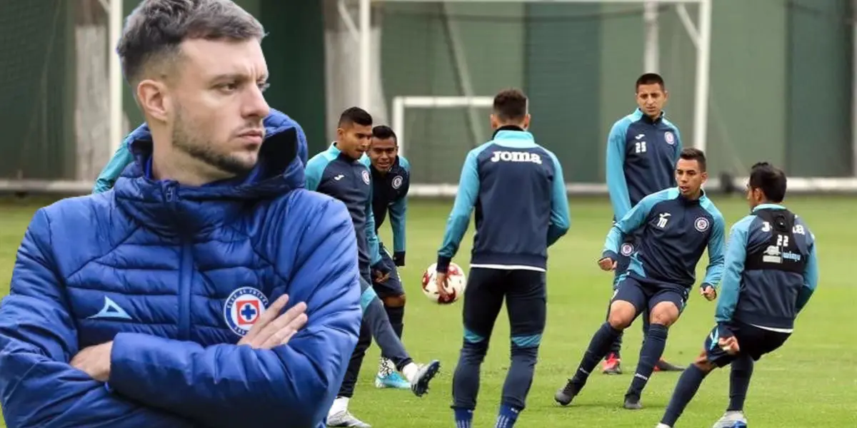 Anselmi en un entrenamiento en La Noria/La Máquina Celeste