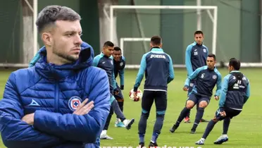 Anselmi en un entrenamiento en La Noria/La Máquina Celeste