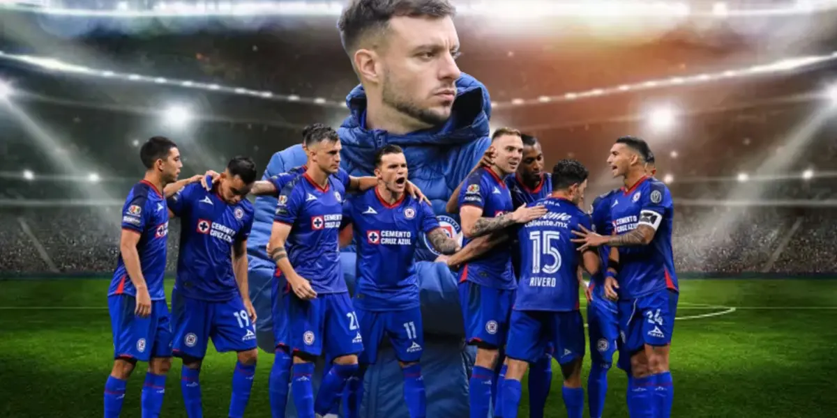 Anselmi, equipo de Cruz Azul celebrando gol/La Máquina Celeste