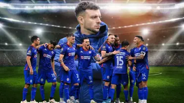 Anselmi, equipo de Cruz Azul celebrando gol/La Máquina Celeste