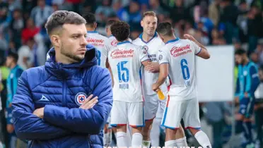 Anselmi, equipo de Cruz Azul celebrando gol/La Máquina Celeste