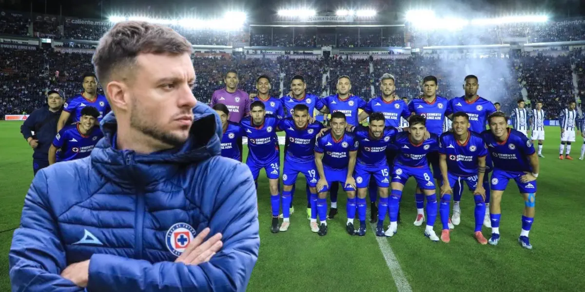 Anselmi junto al equipo de Cruz Azul 2024/FOTO Máquina Celeste