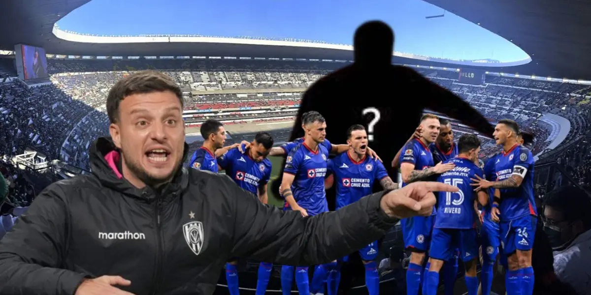 Anselmi, junto al equipo de Cruz Azul y jugador oculto/FOTO La Máquina Celeste