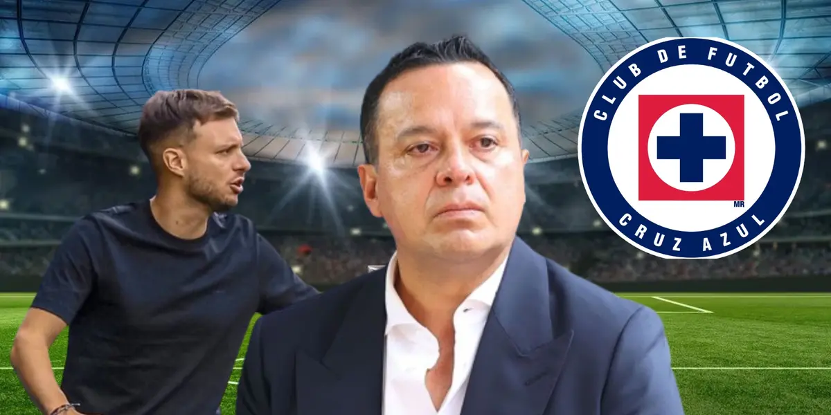 Anselmi, Víctor Velázquez, escudo de Cruz Azul/FOTO La Máquina Celeste