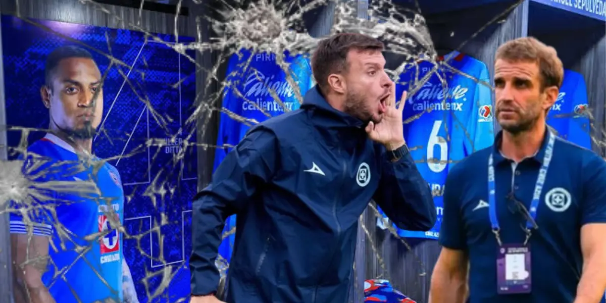 Anselmi y Alonso en el vestidor roto/FOTO: Mexsport