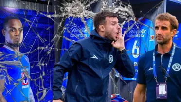 Anselmi y Alonso en el vestidor roto/FOTO: Mexsport