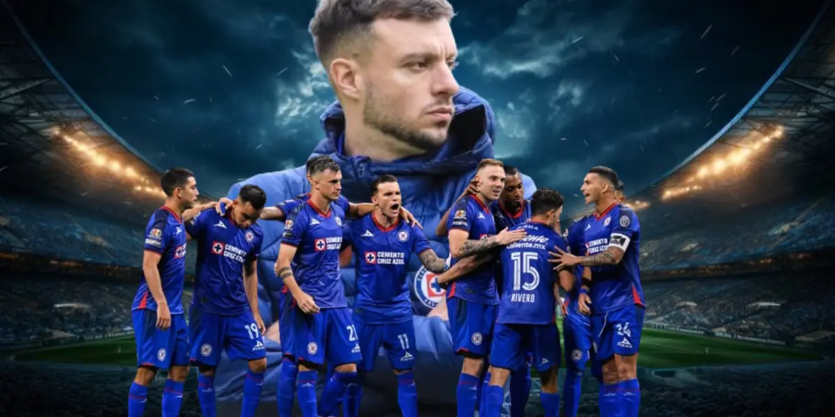 Anselmi y el equipo de Cruz Azul/La Máquina Celeste