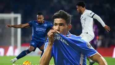 Antuna besando el escudo de Cruz Azul/FOTO SportsMedia y La Máquina Celeste