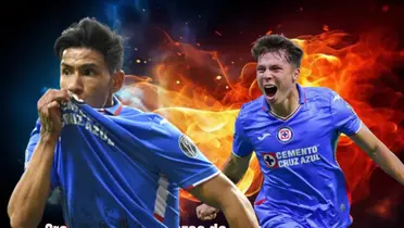 Antuna besando el escudo de Cruz Azul y Huescas detrás/La Máquina Celeste