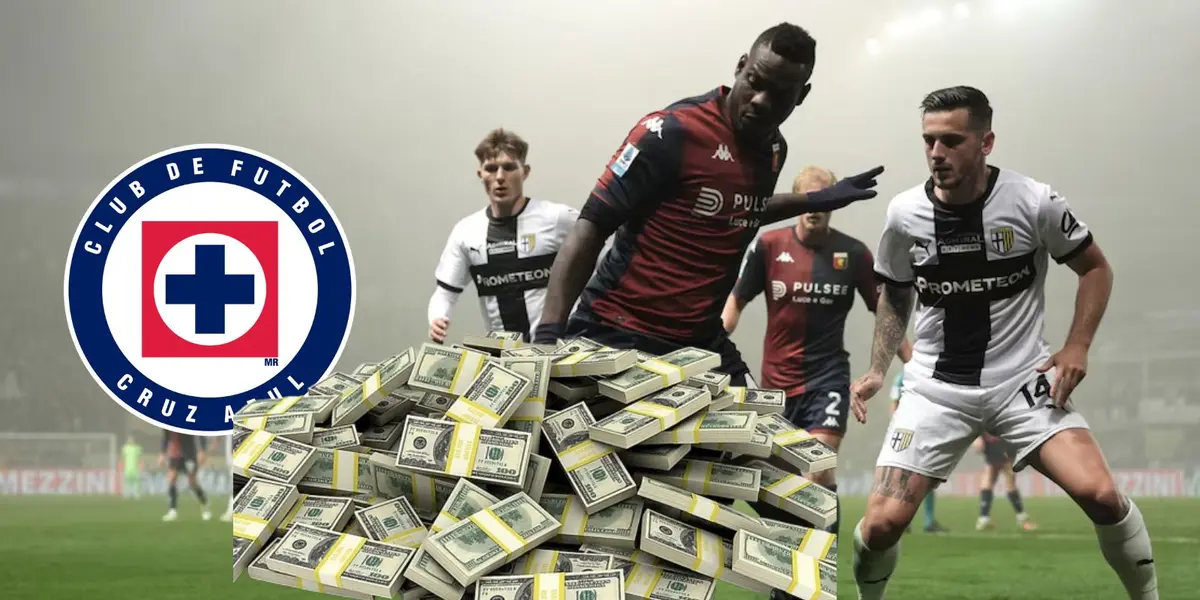 Balotelli con el Genoa y Cruz Azul/FOTO: Infobae