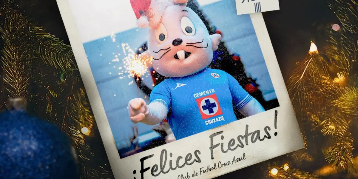Blu a través de las redes sociales celebrando la navidad / Foto: @CruzAzul