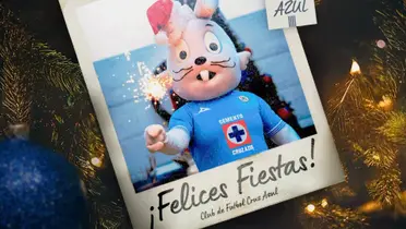Blu a través de las redes sociales celebrando la navidad / Foto: @CruzAzul