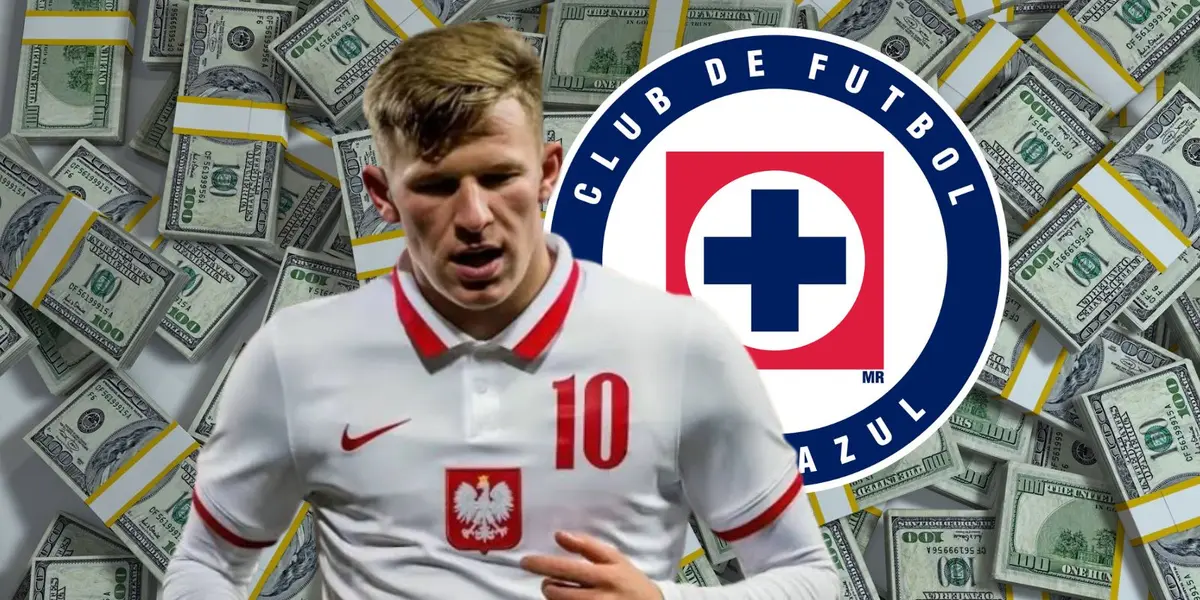 Bogusz con Polonia y Cruz Azul/FOTO: Boslavip