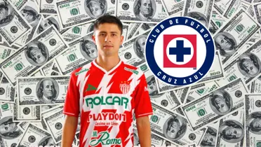 Brayan Garnica y el escudo de Cruz Azul/La Máquina Celeste