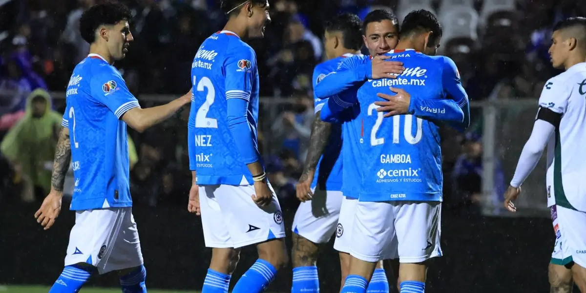 Bryan Gamboa tras su doblete con Cruz Azul - Foto: X (@CruzAzul)