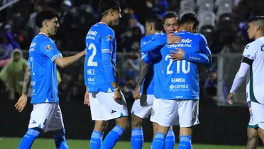 Bryan Gamboa tras su doblete con Cruz Azul - Foto: X (@CruzAzul)