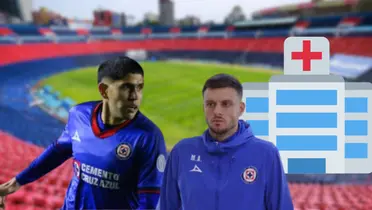 Carlos Vargas durante un partido de la Liga MX con Cruz Azul